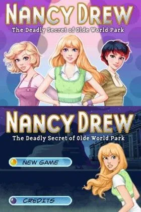 Nancy Drew - The Deadly Secret of Olde World Park (USA) screen shot title